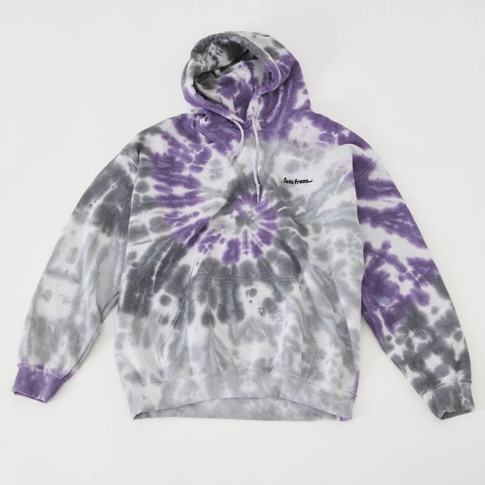 Urban Outfitters iet frans… Purple and Gray Tie-Dye Hoodie
